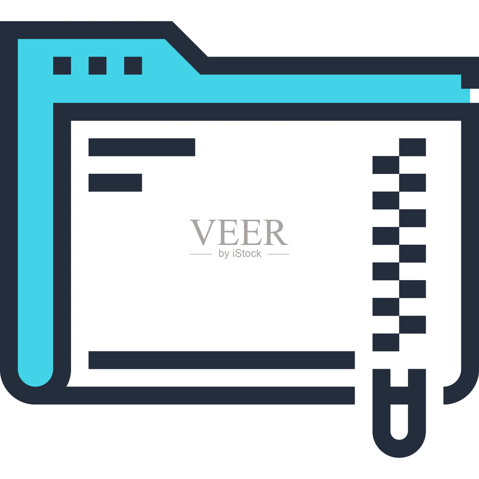 压缩文件夹插画图片素材