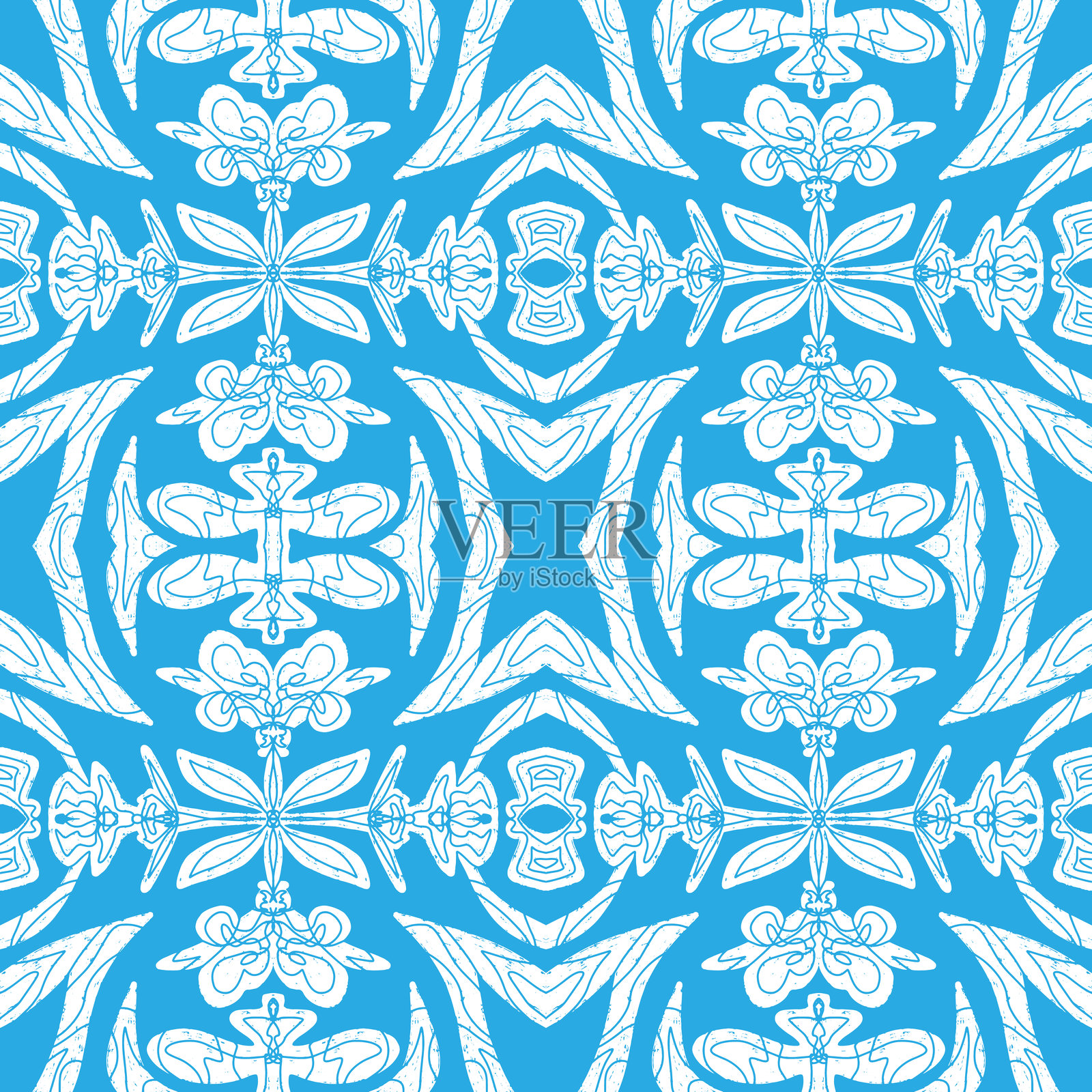 抽象的磨损纹理风格化图案重复矢量图插画图片素材