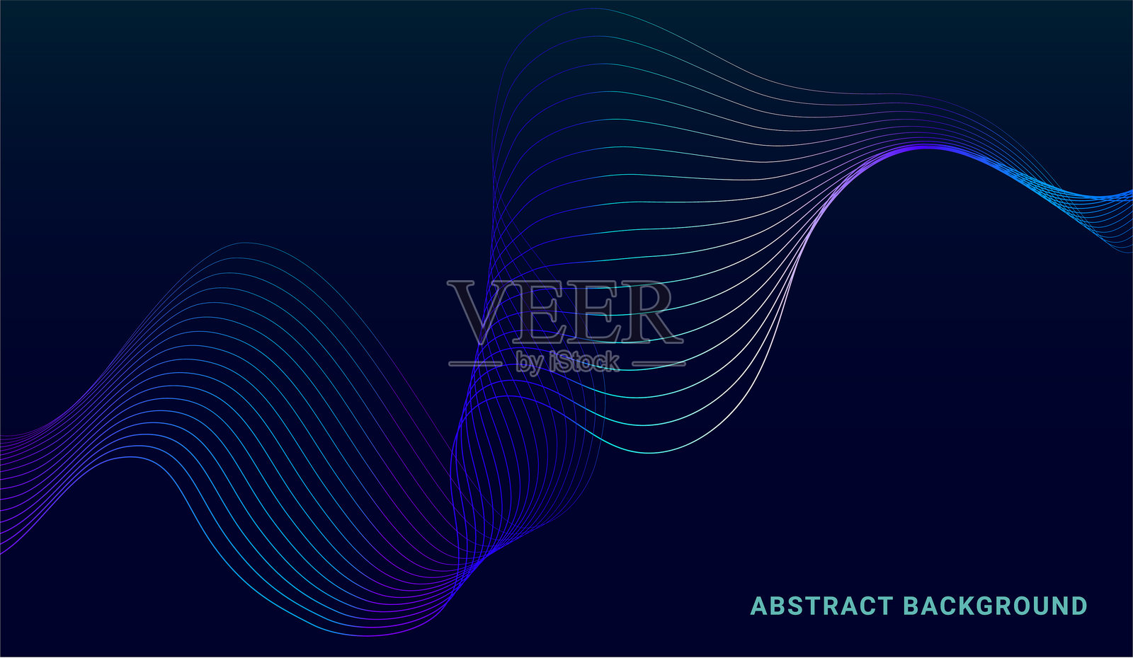 抽象霓虹光线未来主义几何背景插画图片素材