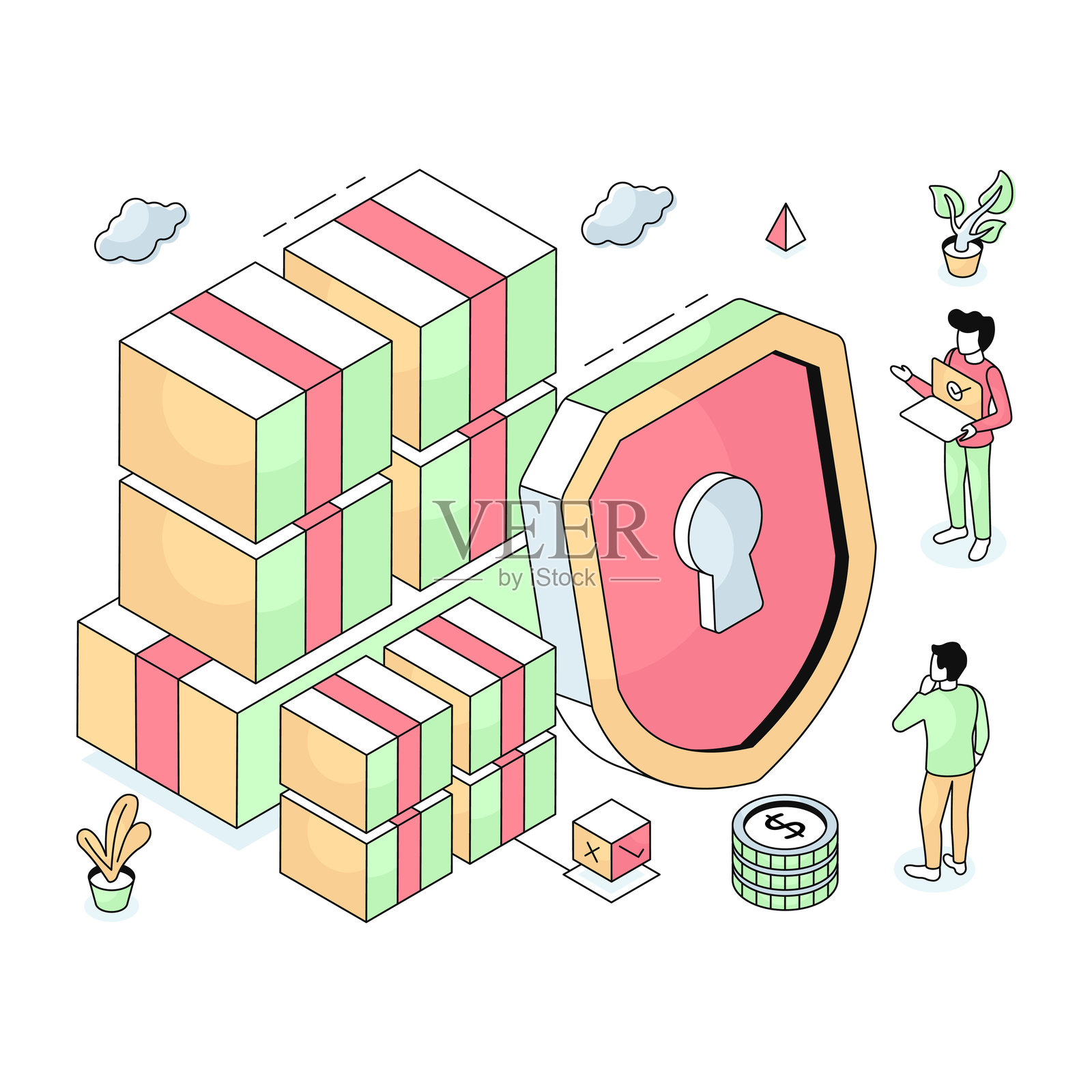 航班时刻表插画图片素材