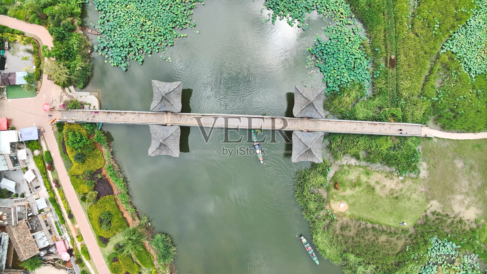 喀斯特地貌,普者黑,丘北县,文山壮族苗族自治州,云南省,中国,亚洲。照片摄影图片