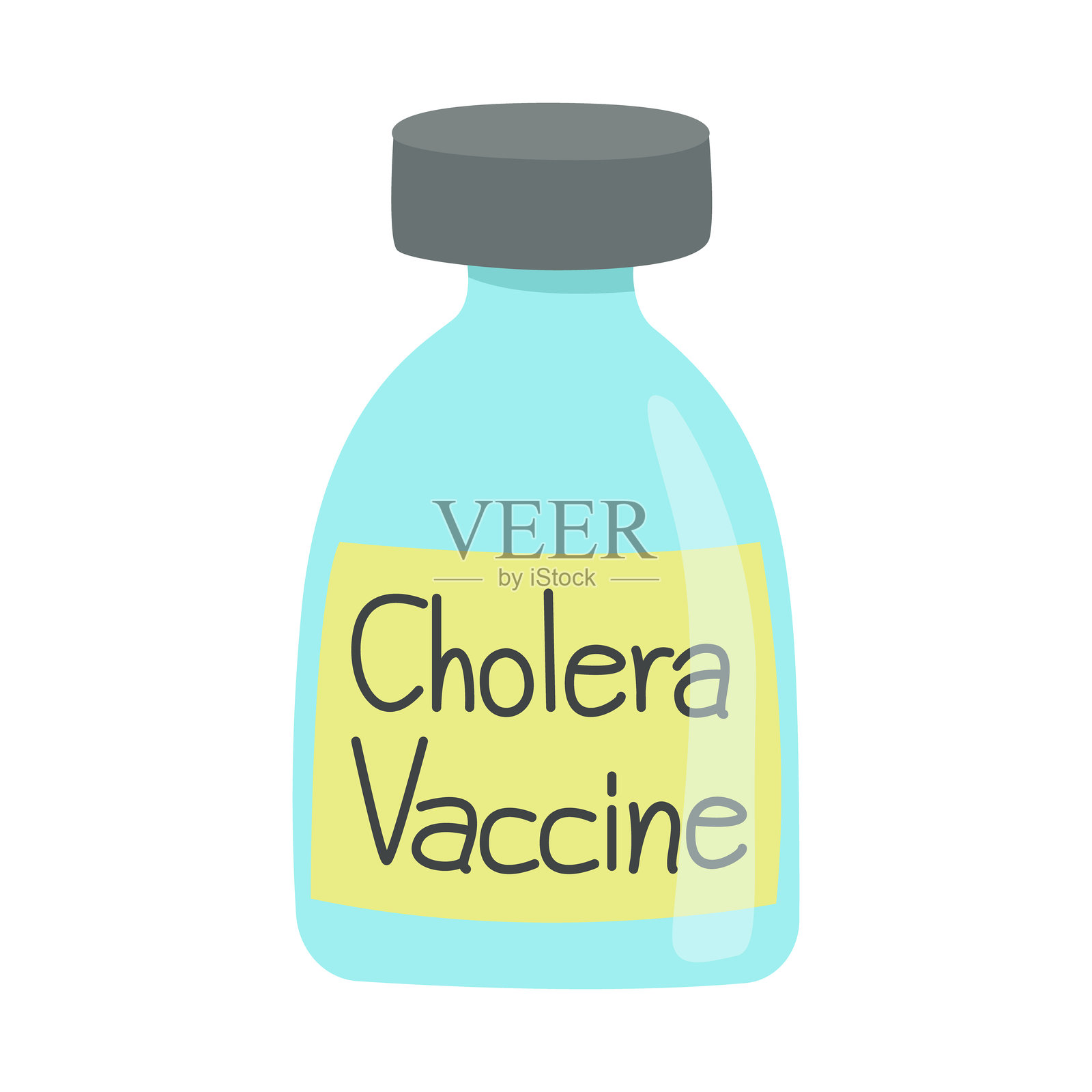 霍乱弧菌感染疾病概念插画图片素材