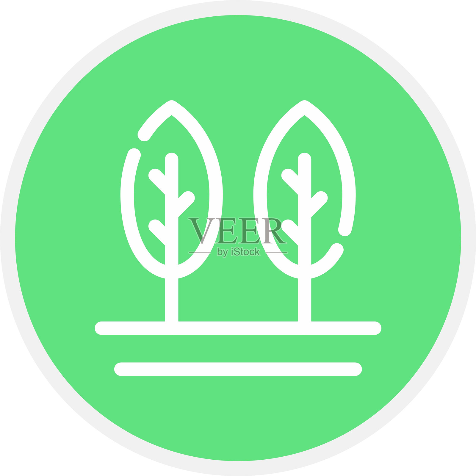 树木图标插画图片素材