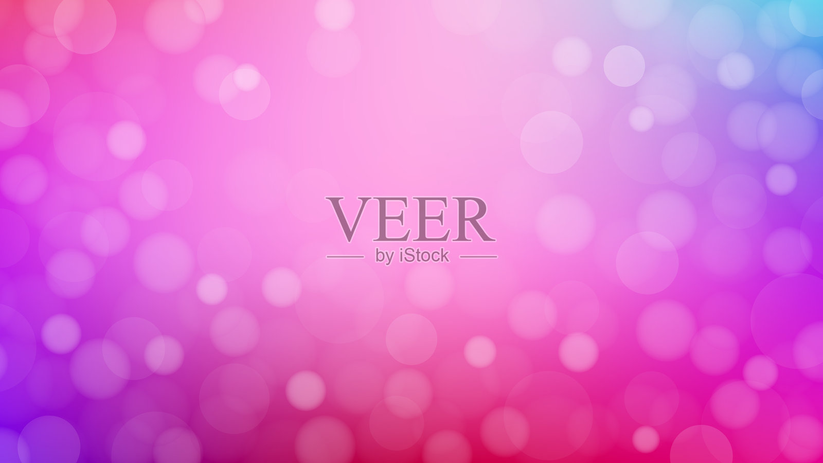 明亮的热粉色空白背景,带有散景灯光插画图片素材