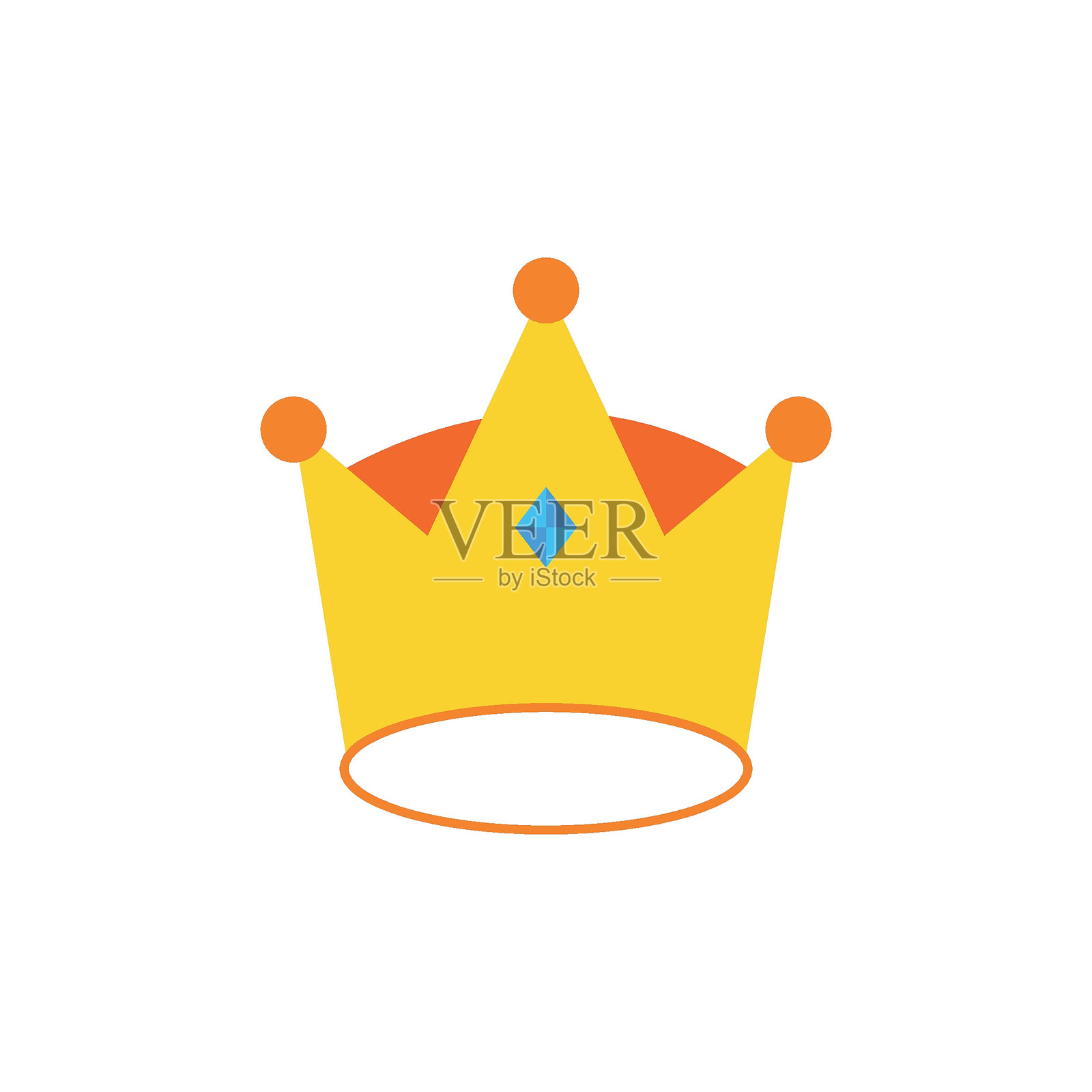 皇冠图标设计插画图片素材