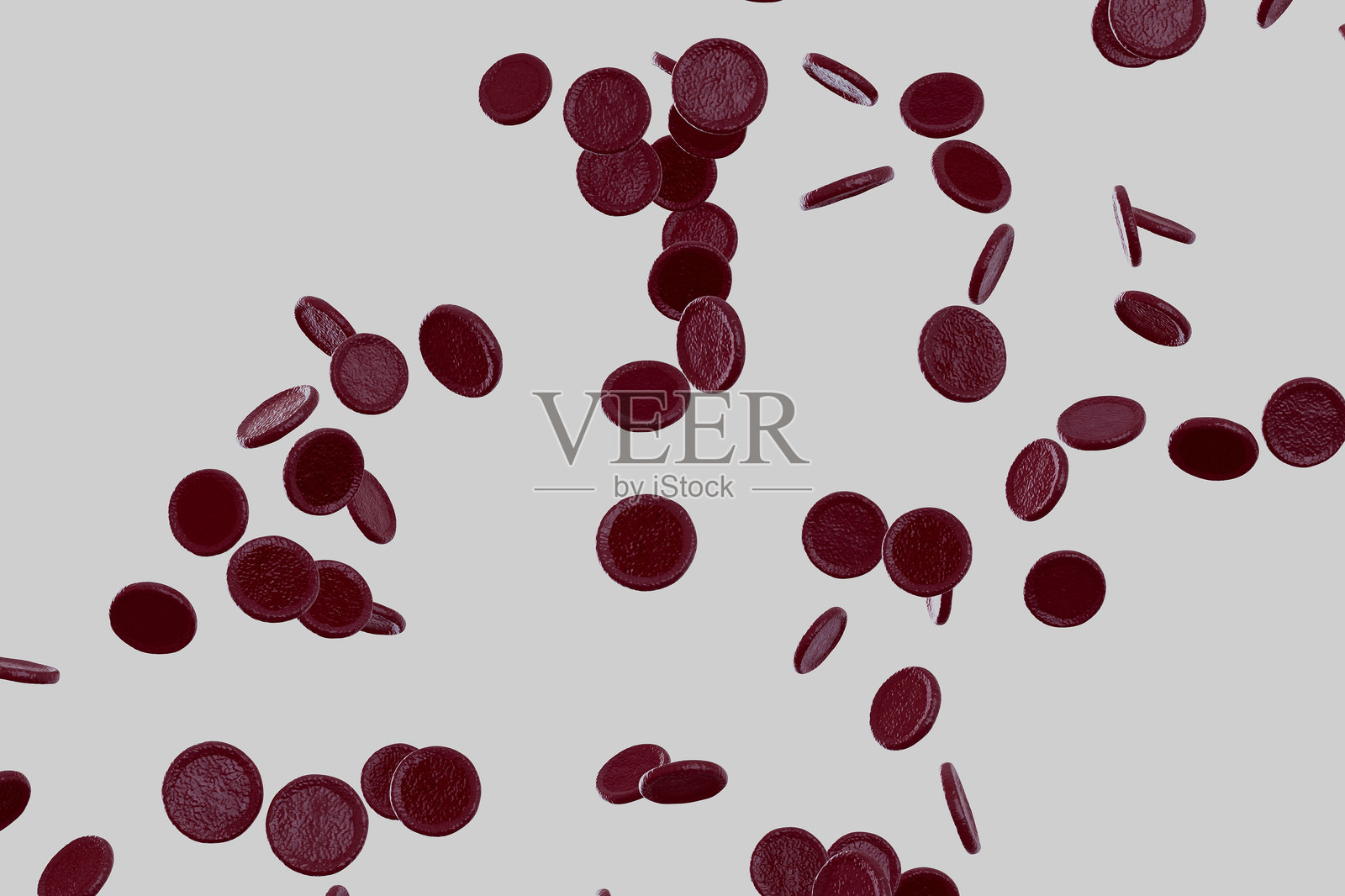 红色背景上红血球的特写镜头照片摄影图片