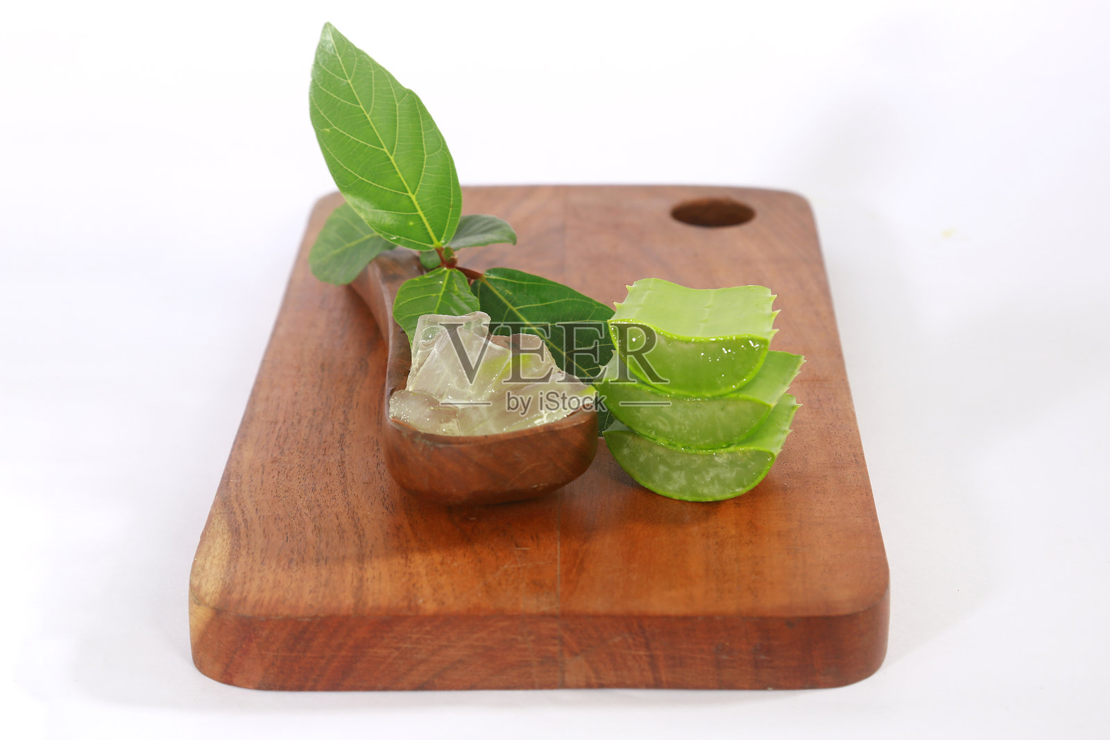 新鲜芦荟或新鲜芦荟胶照片摄影图片