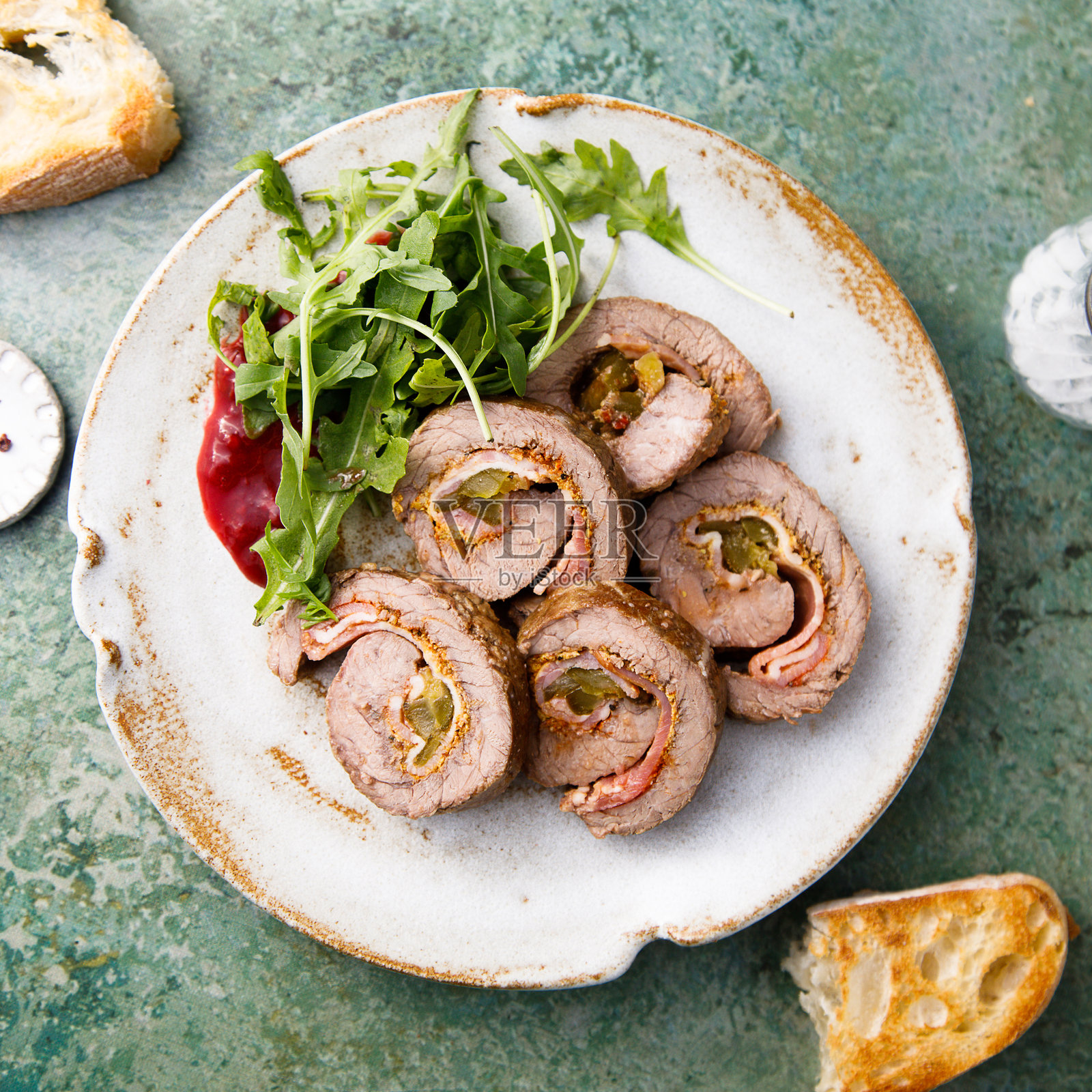 牛肉卷照片摄影图片