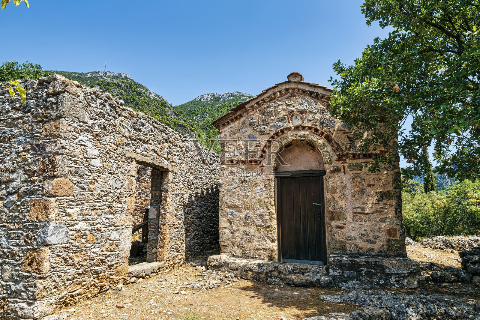 希腊索提里亚尼卡的阿吉亚·基里亚基教堂照片摄影图片