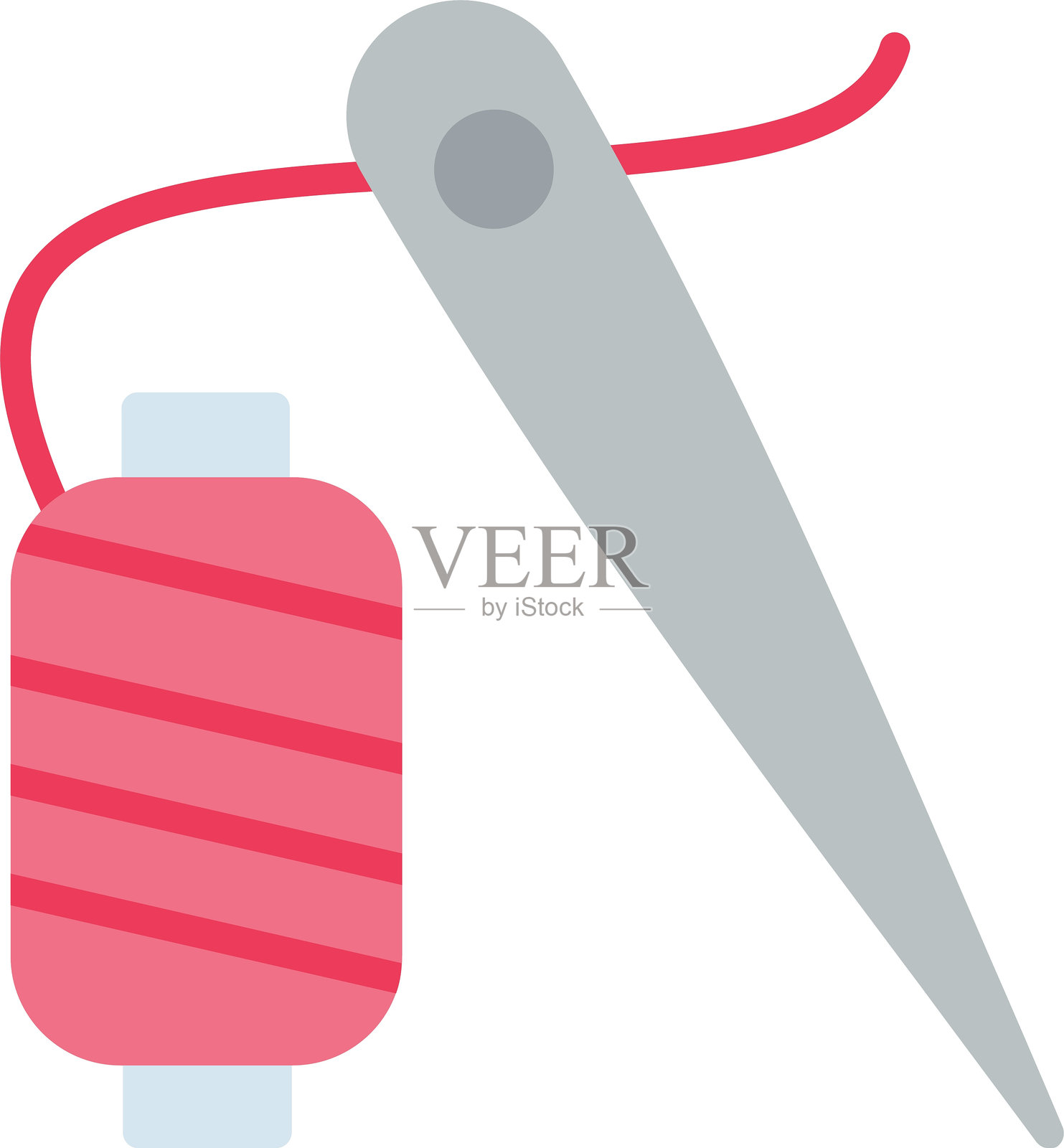 针头扁平矢量图标设计插画图片素材