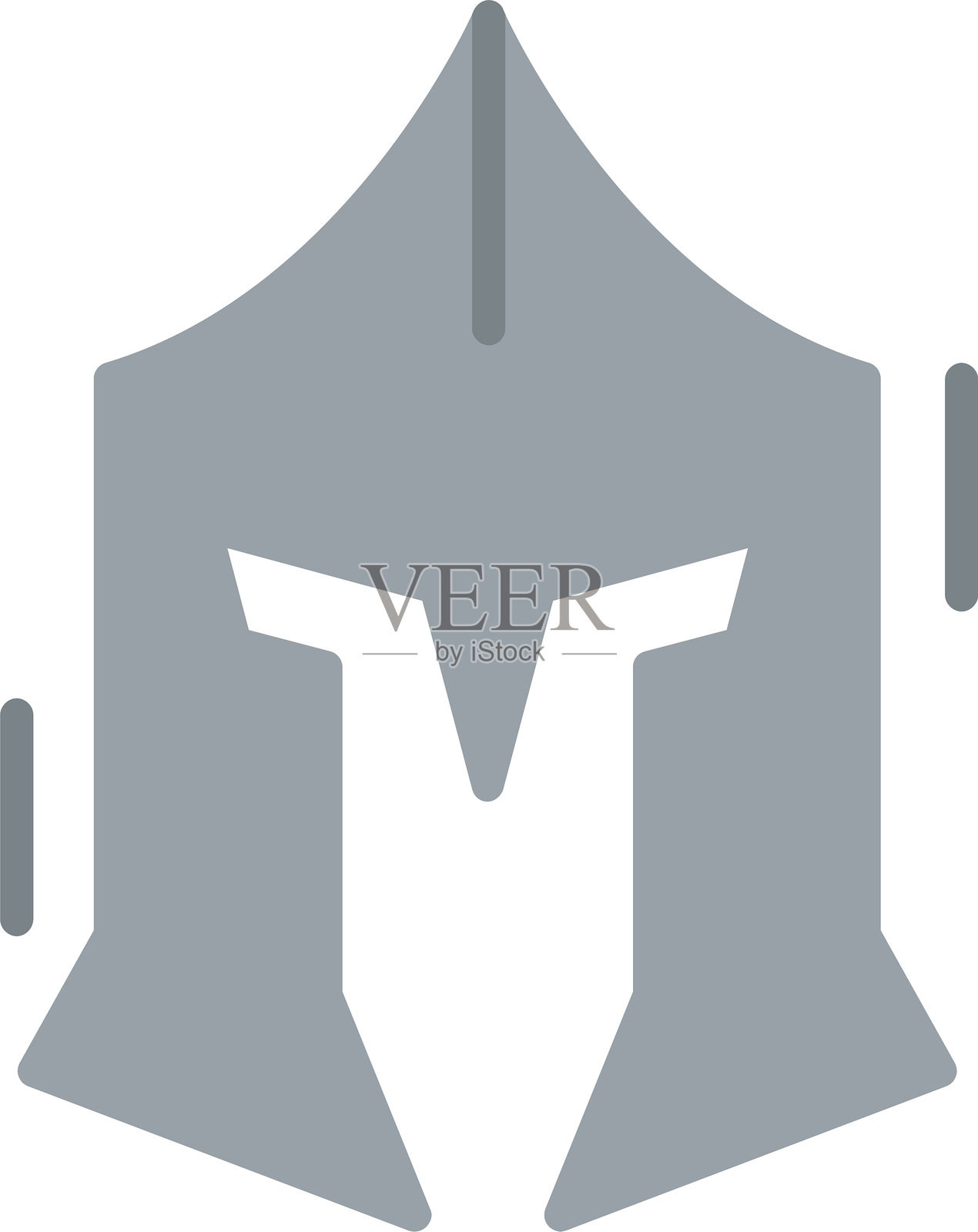 斯巴达平面矢量图标设计插画图片素材