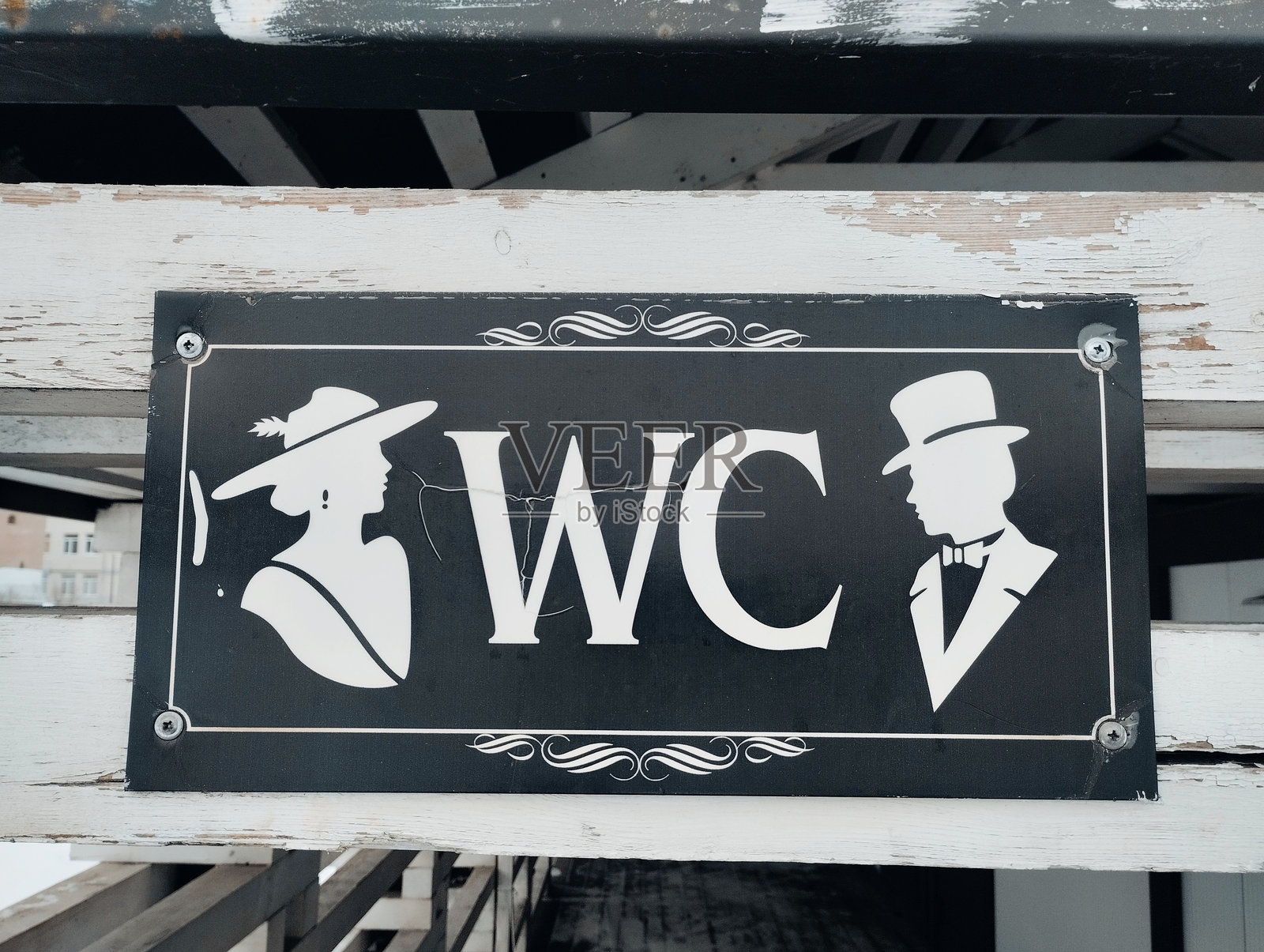 厕所标志照片摄影图片