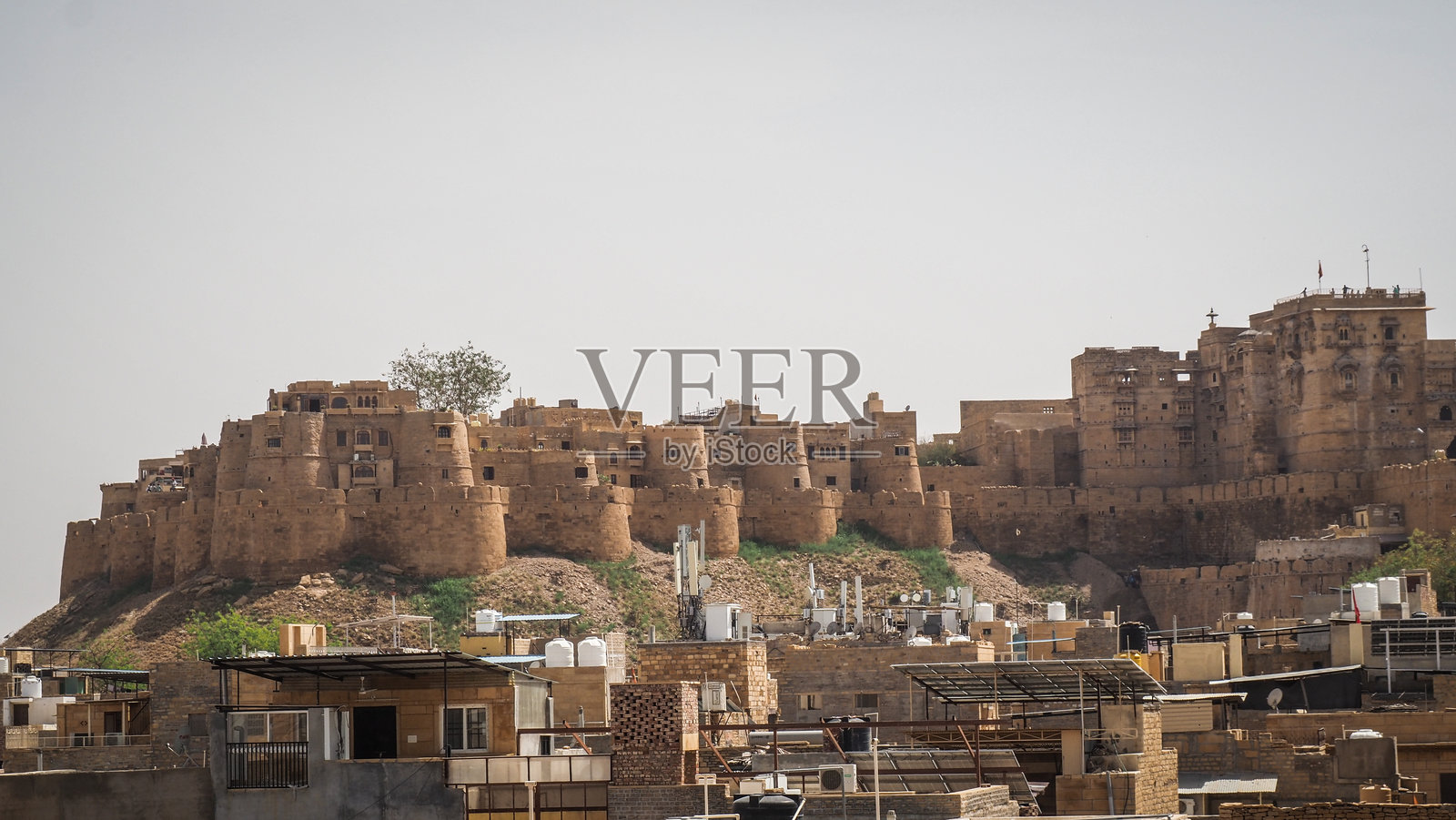 印度拉贾斯坦邦杰沙梅尔的建筑风格照片摄影图片