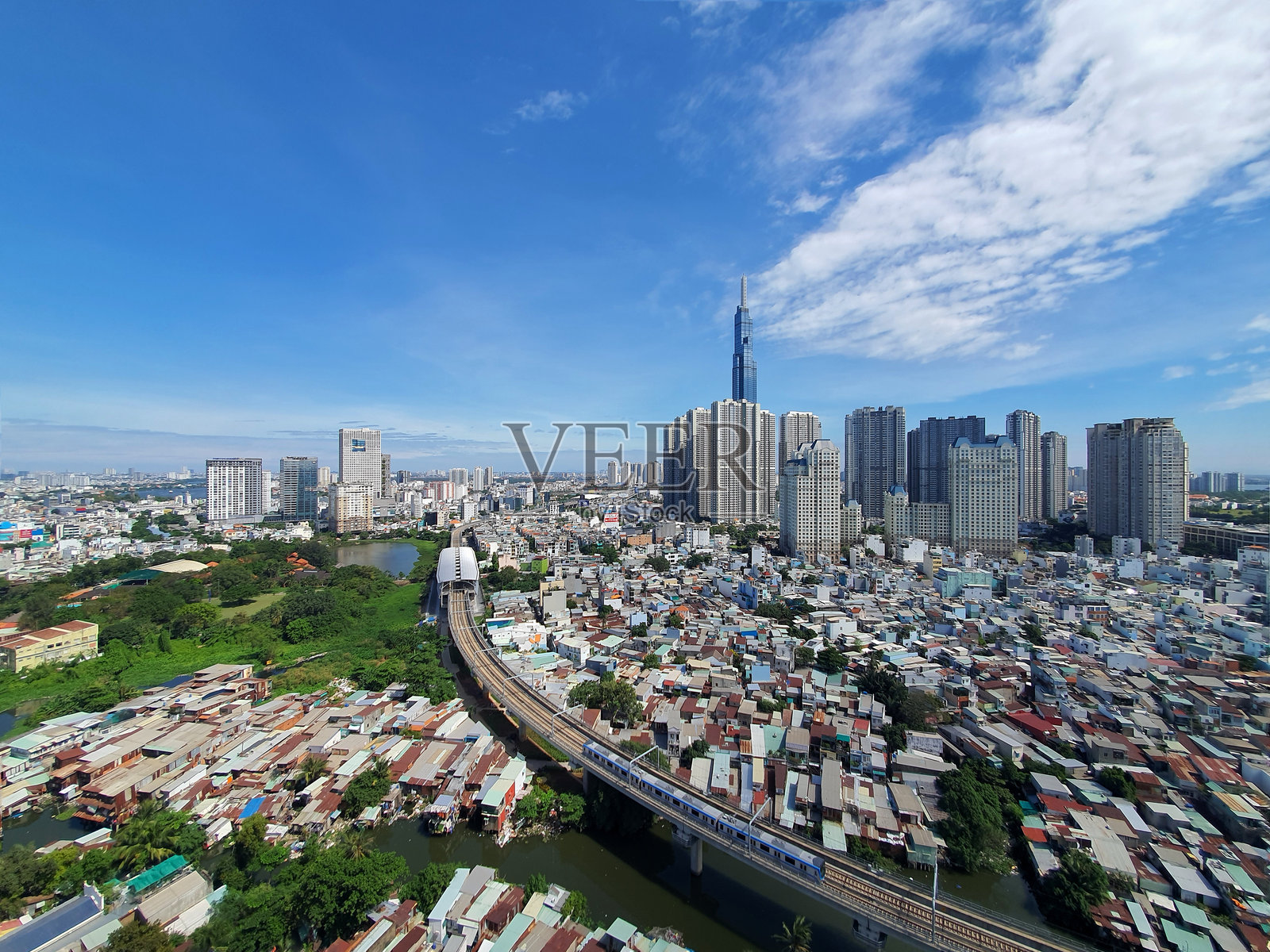 现代西贡的标志性建筑照片摄影图片