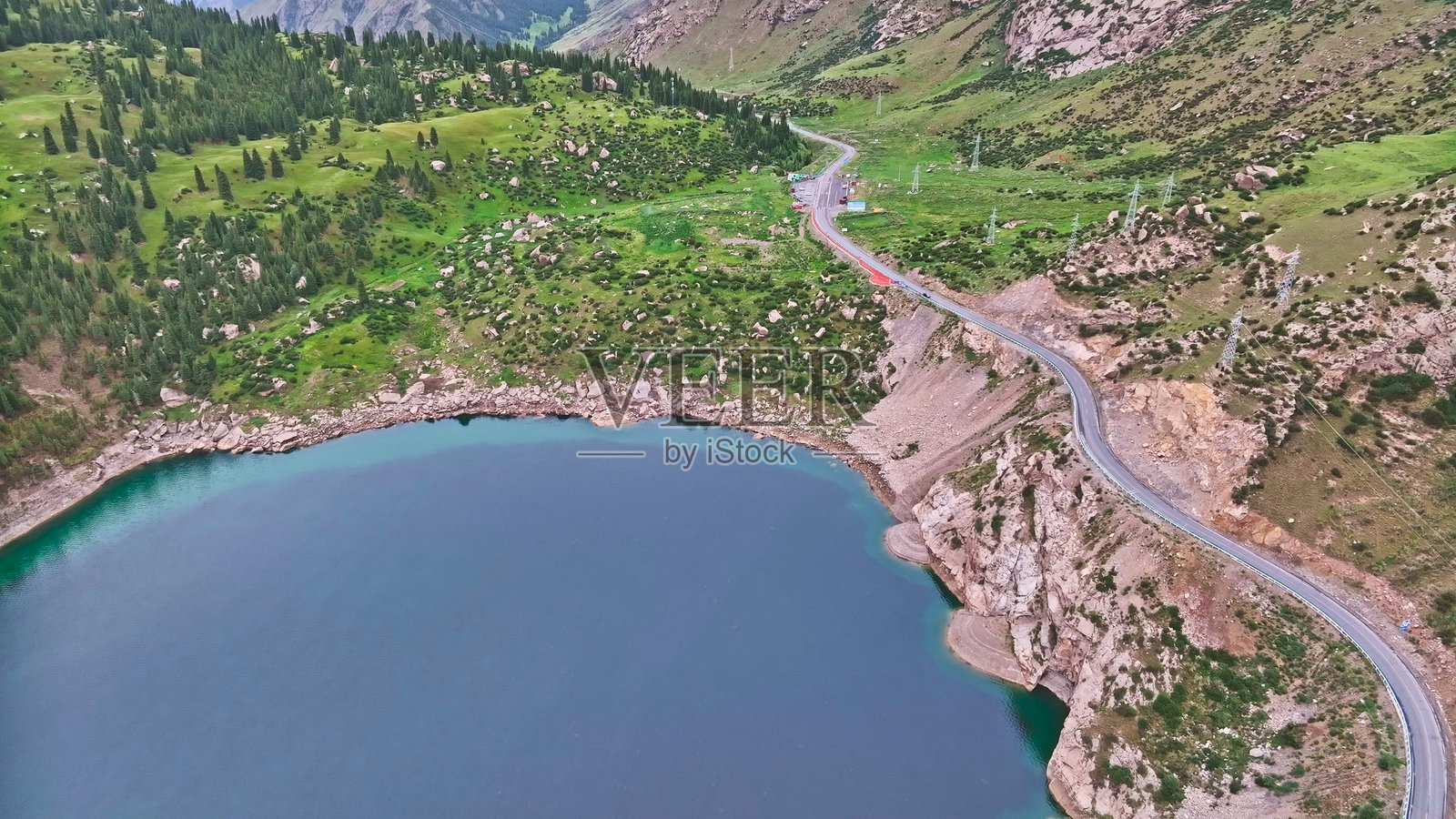 大龙池,小龙池,库车,阿克苏地区,新疆,中国,亚洲。库车-独库公路。天山山脉。照片摄影图片