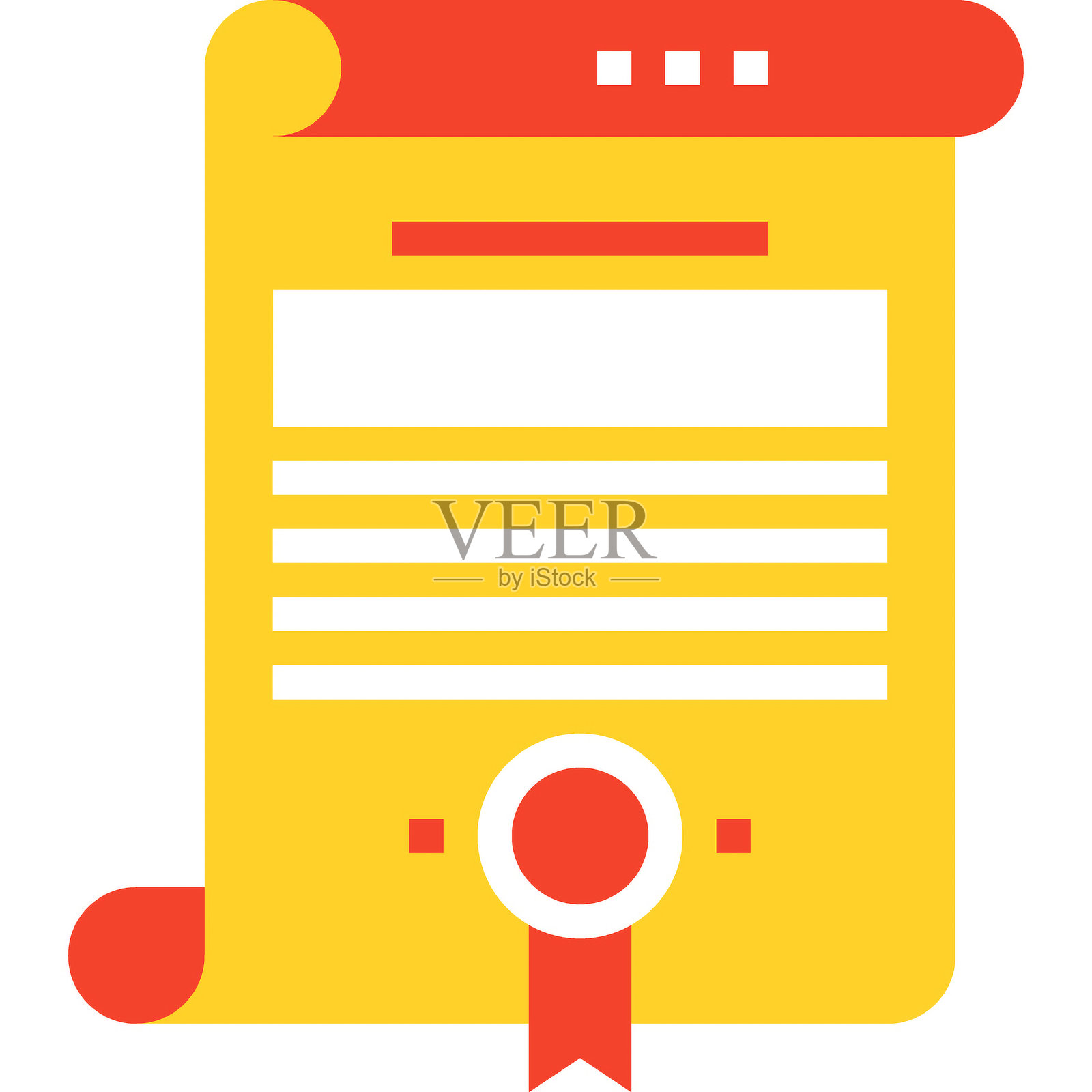 证书图标插画图片素材