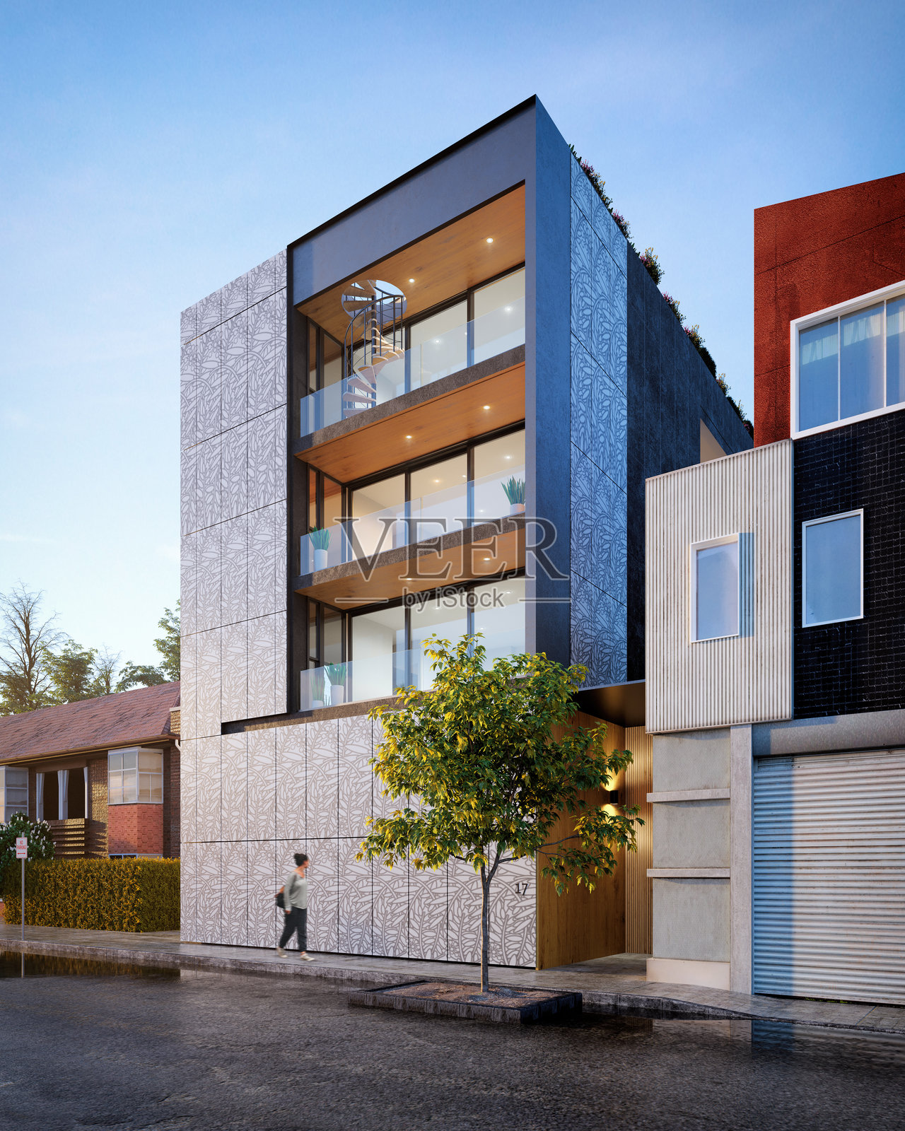 住宅建筑照片摄影图片