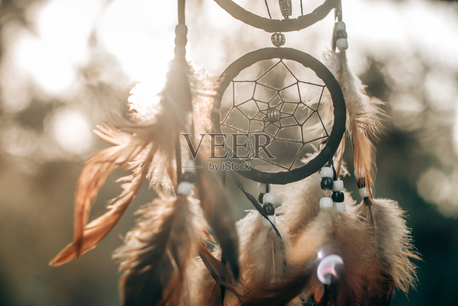 梦捕手,美国土著精神波希米亚吉祥物照片摄影图片