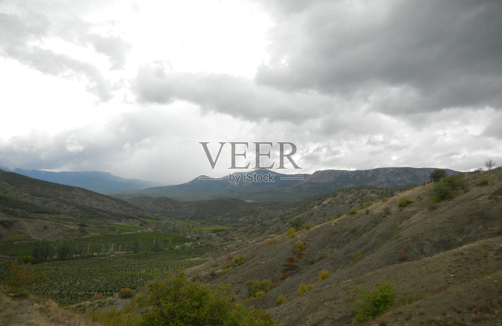 天空,山脉,云朵照片摄影图片