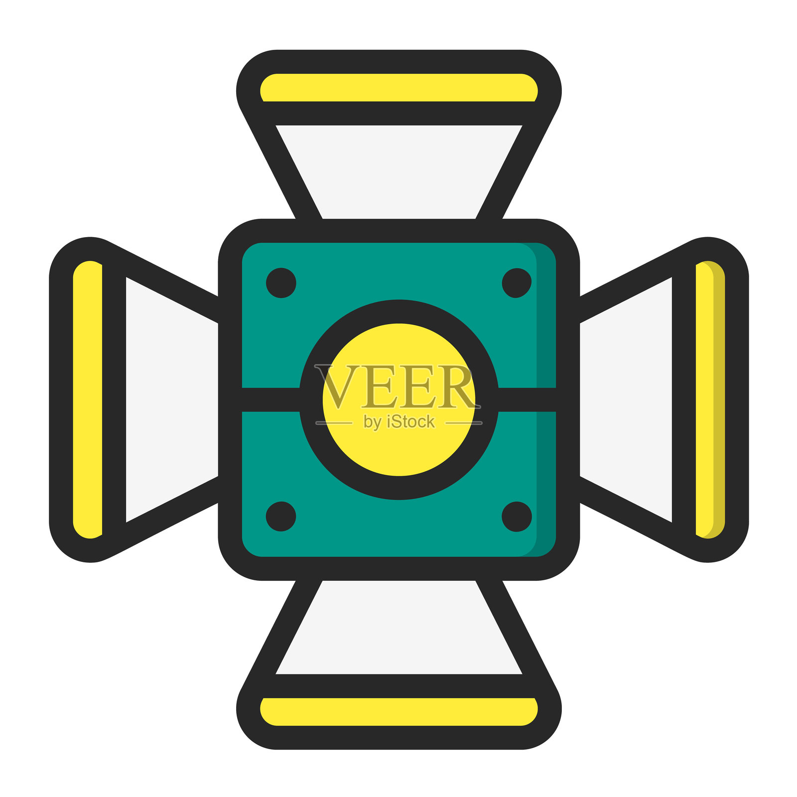 闪电矢量图标设计插图插画图片素材