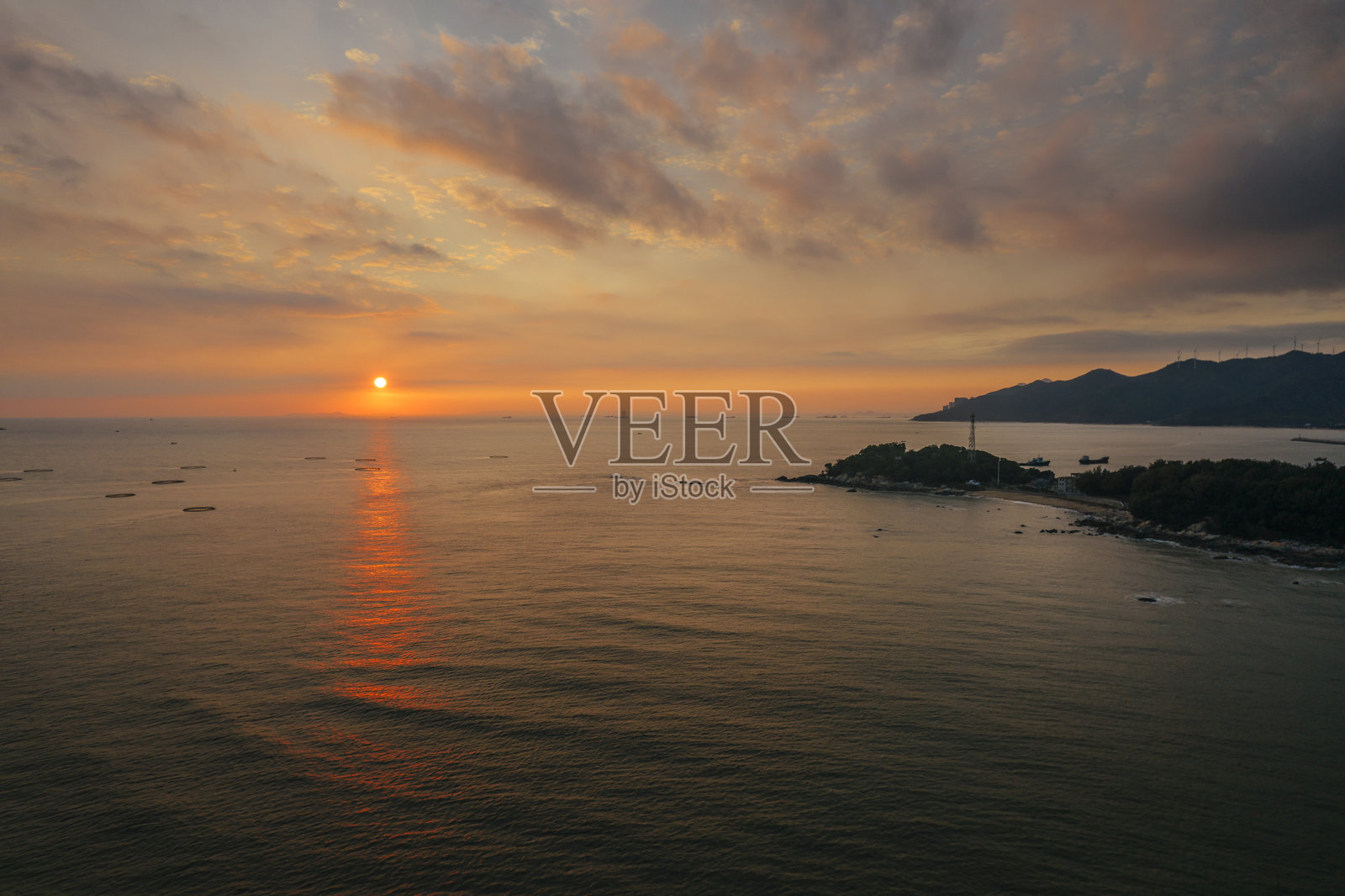 汕头市南澳岛的航拍照片照片摄影图片