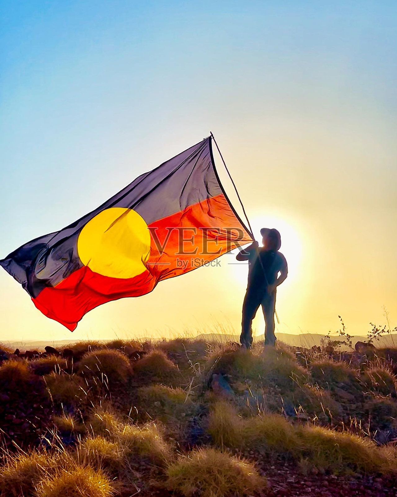 土著旗帜轮廓 2照片摄影图片