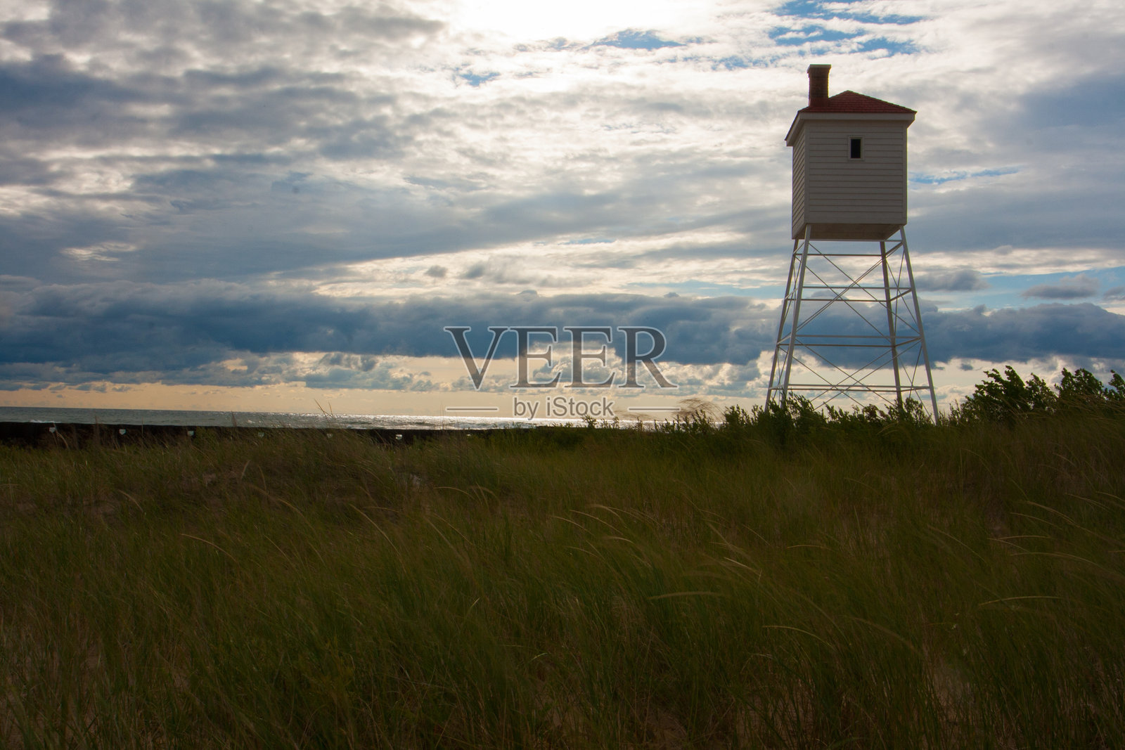 密歇根州的卢丁顿州立公园夏季景色照片摄影图片