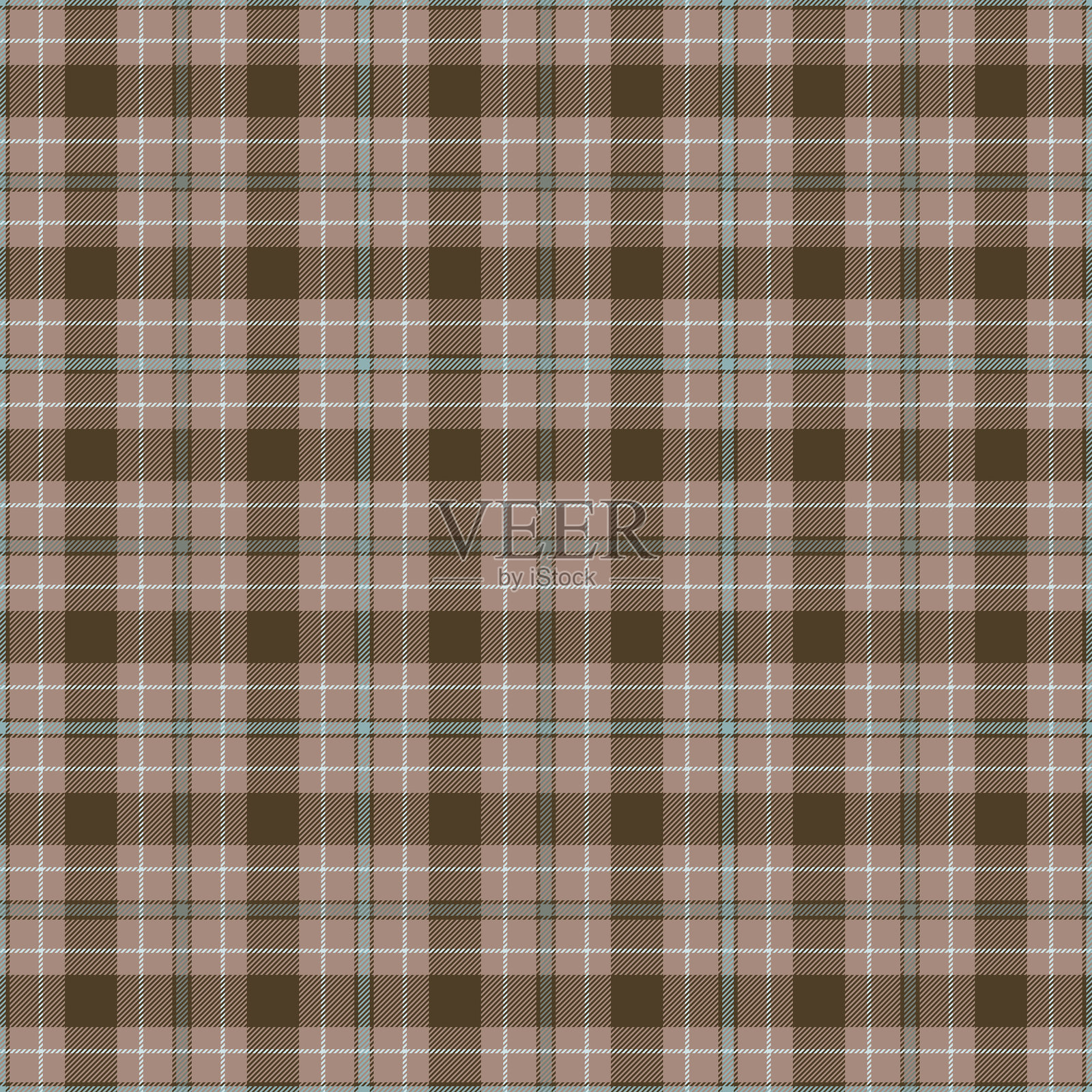 海岸格子无缝图案插画图片素材