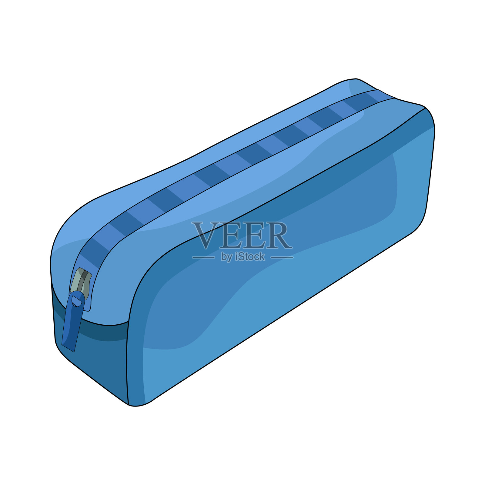 铅笔盒插画图片素材