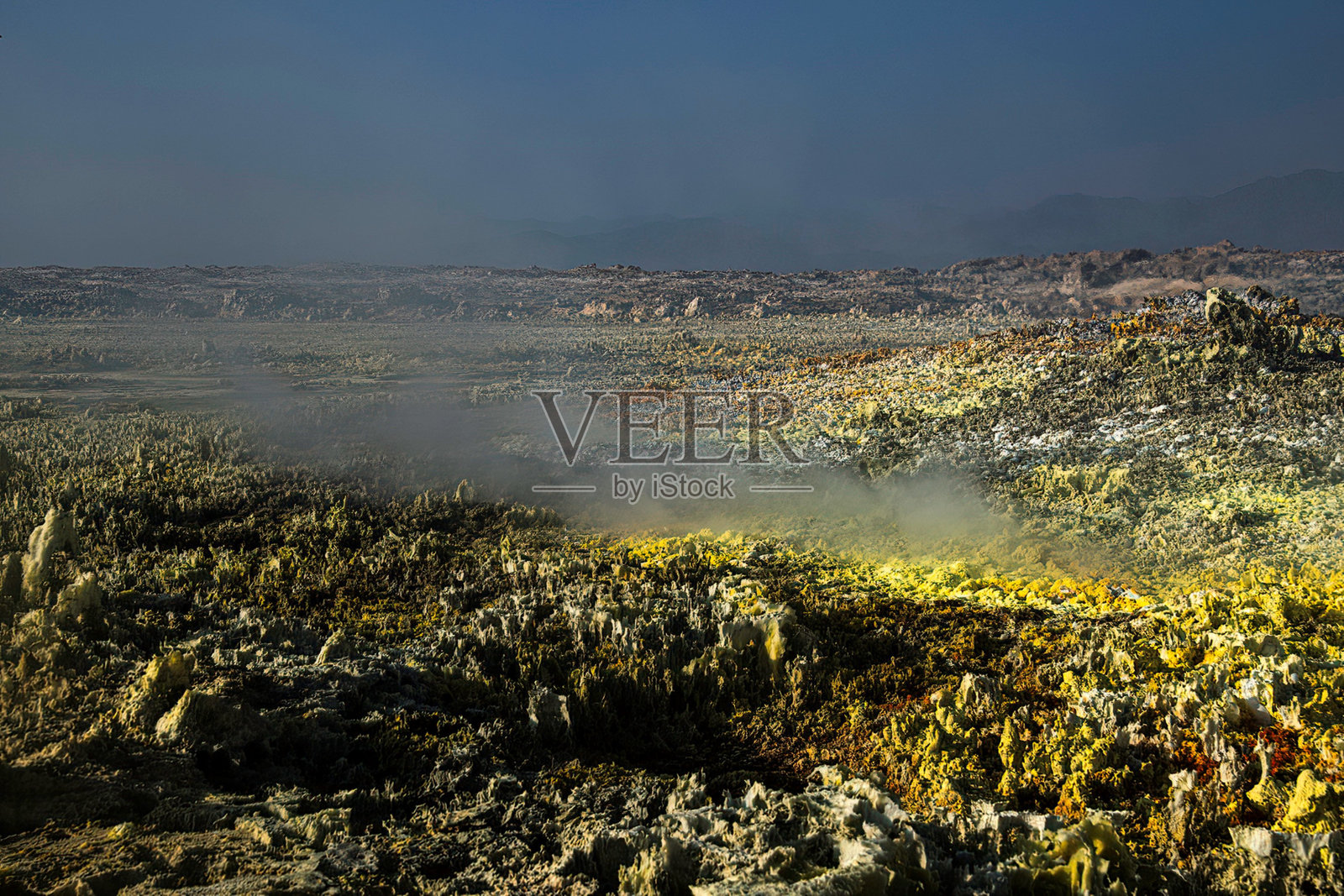 埃塞俄比亚奇特的火山景观照片摄影图片
