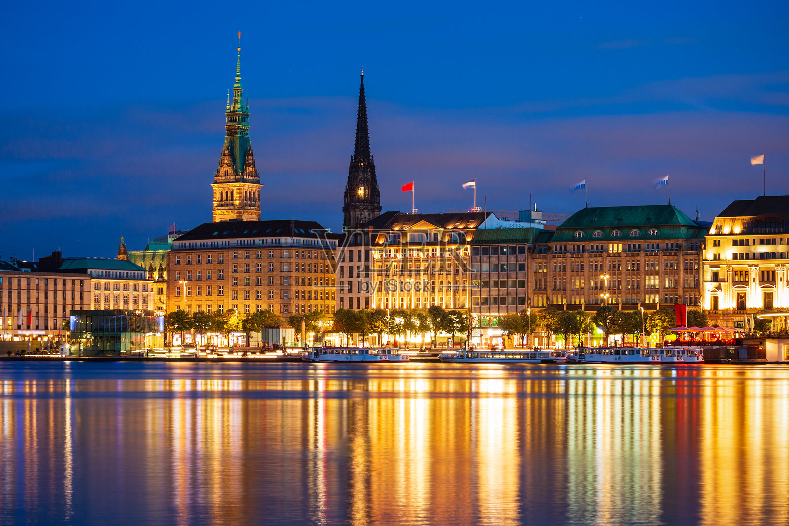 德国汉堡市中心景观照片摄影图片