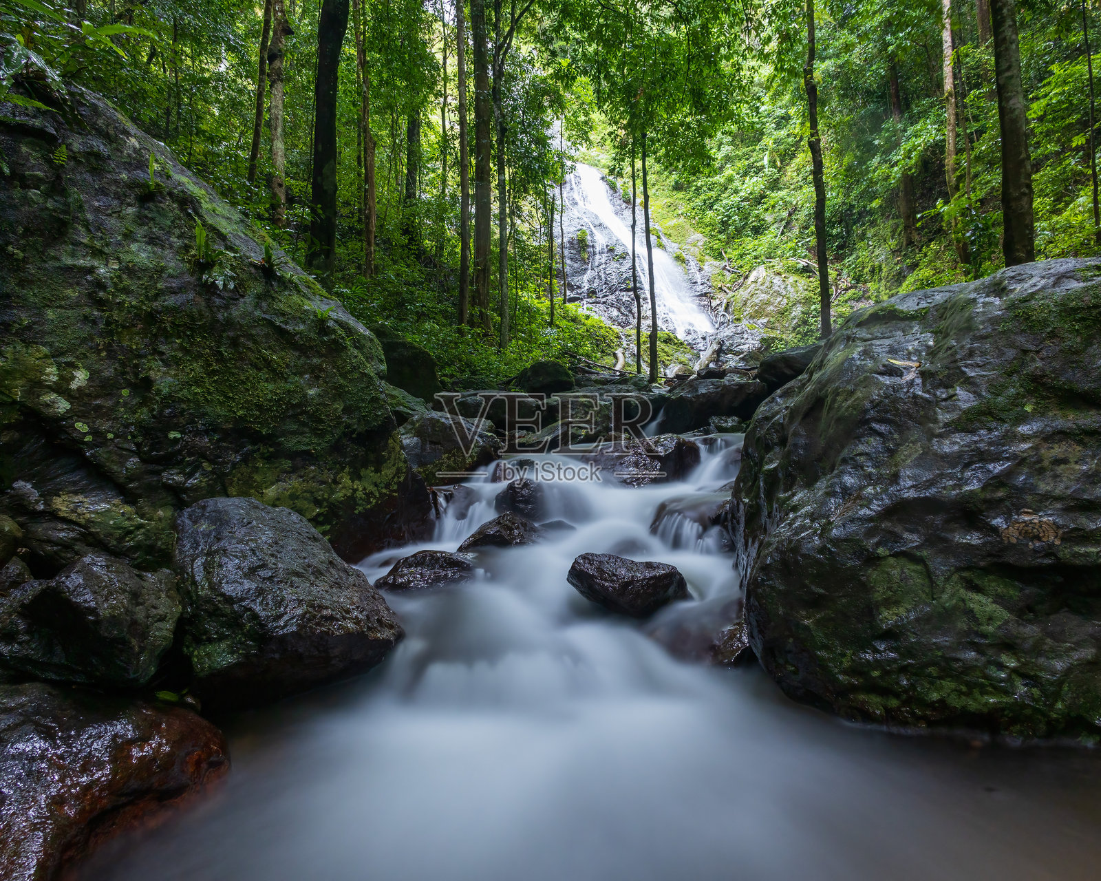 卡鲁河瀑布照片摄影图片