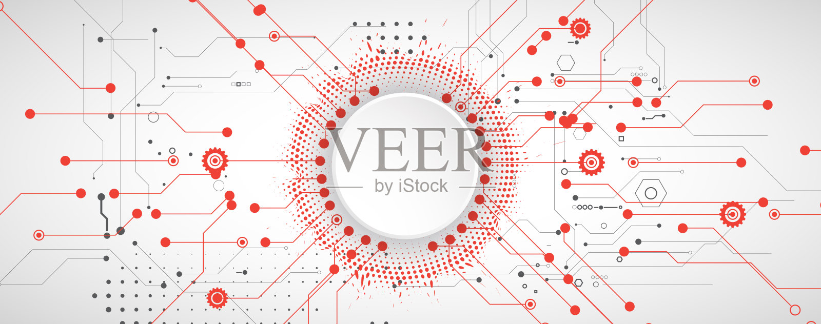 抽象结构电路计算机技术商业与科学背景。矢量艺术。插画图片素材