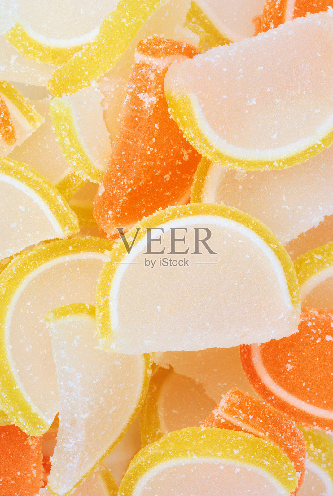 多种颜色的水果果冻照片摄影图片