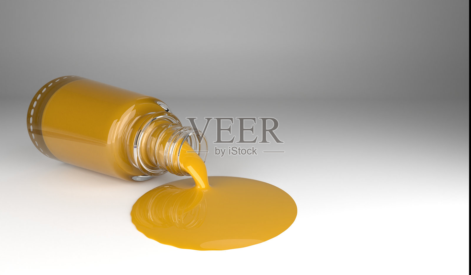 彩色瓶子,六种颜色,指甲油,3D插图照片摄影图片