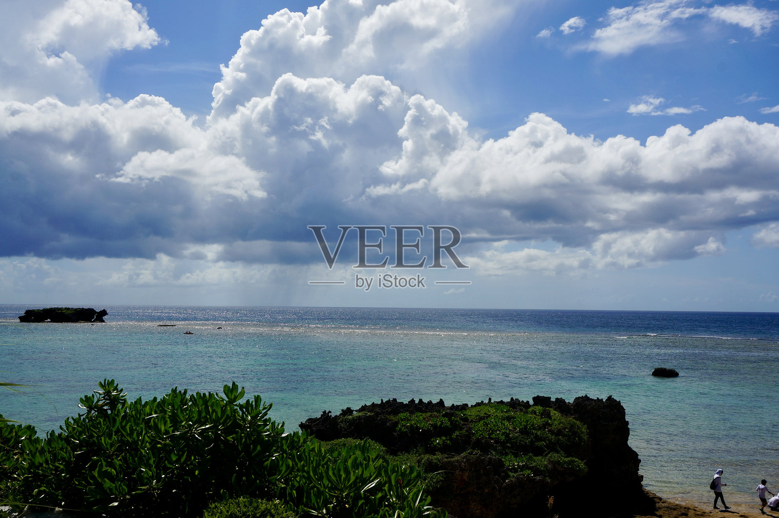 冲绳美丽的海景照片摄影图片