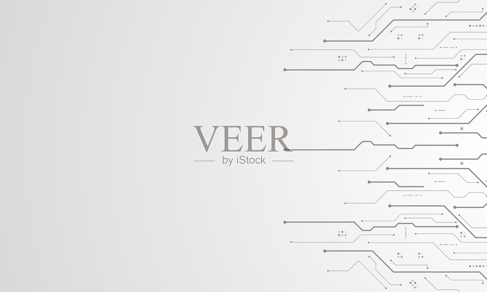 未来派电路板矢量图,电子主板,通信与工程概念,高科技数字技术概念插画图片素材