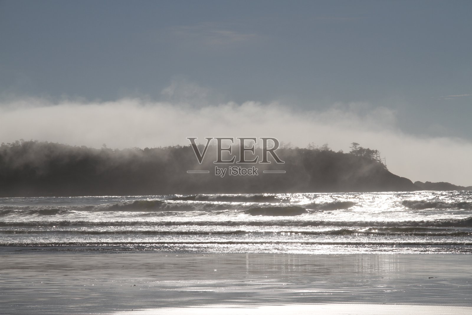 波浪与荒野相遇照片摄影图片