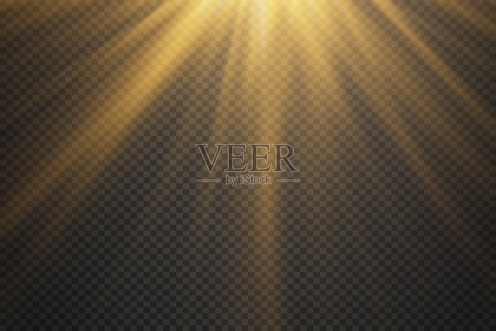 闪光和星星效果,光线的闪耀。插画图片素材