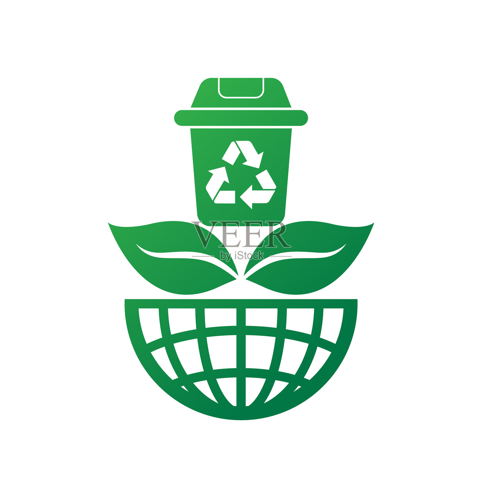 环保绿色能源插画图片素材