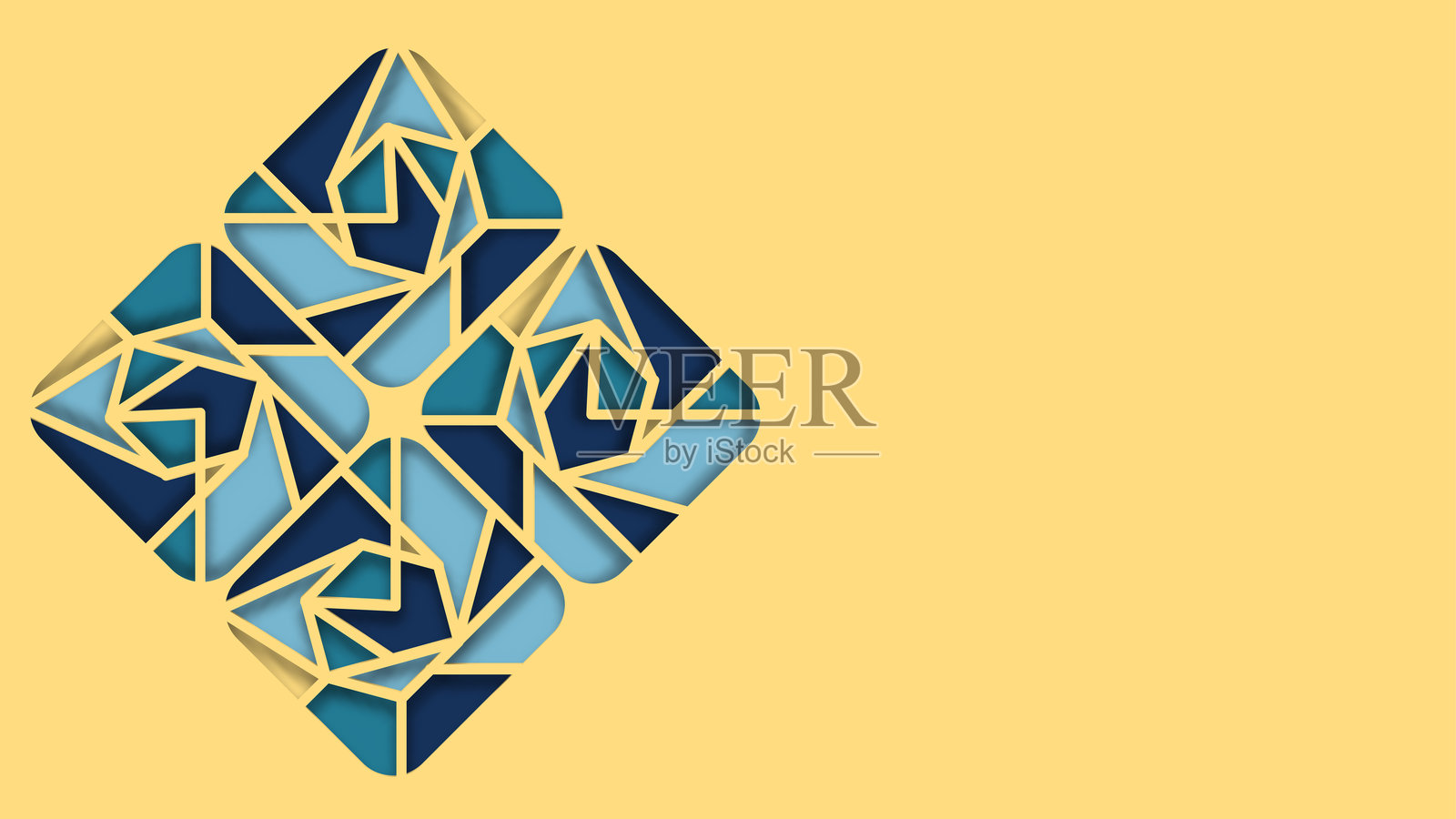 抽象剪纸背景插画图片素材