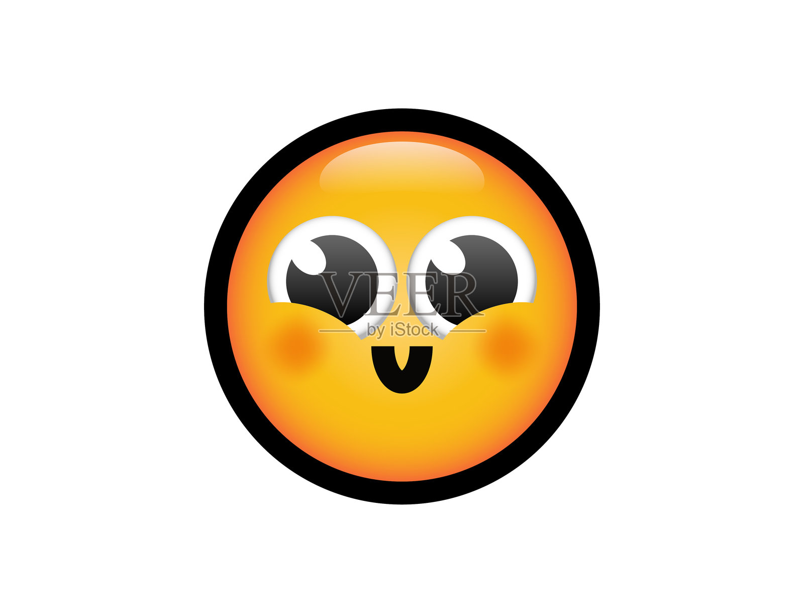 可爱的快乐表情符号图标设计插画图片素材