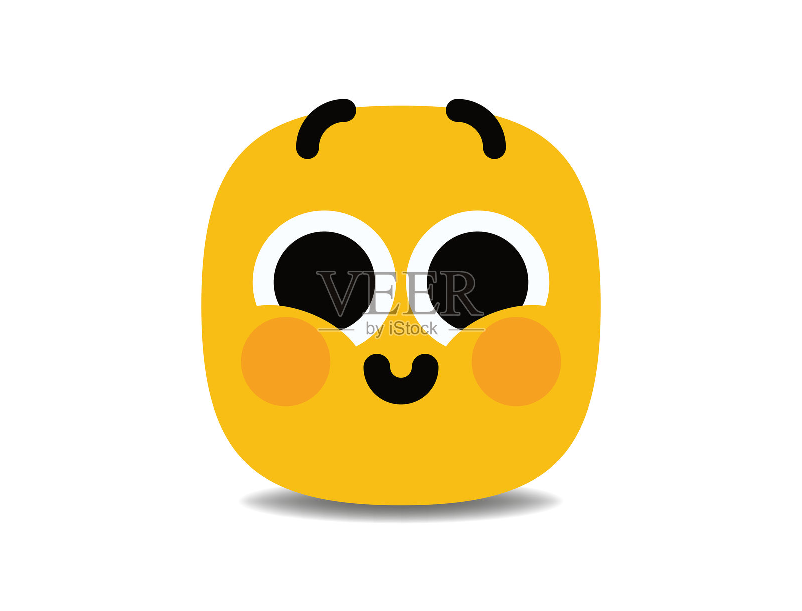 可爱的快乐表情符号图标设计插画图片素材