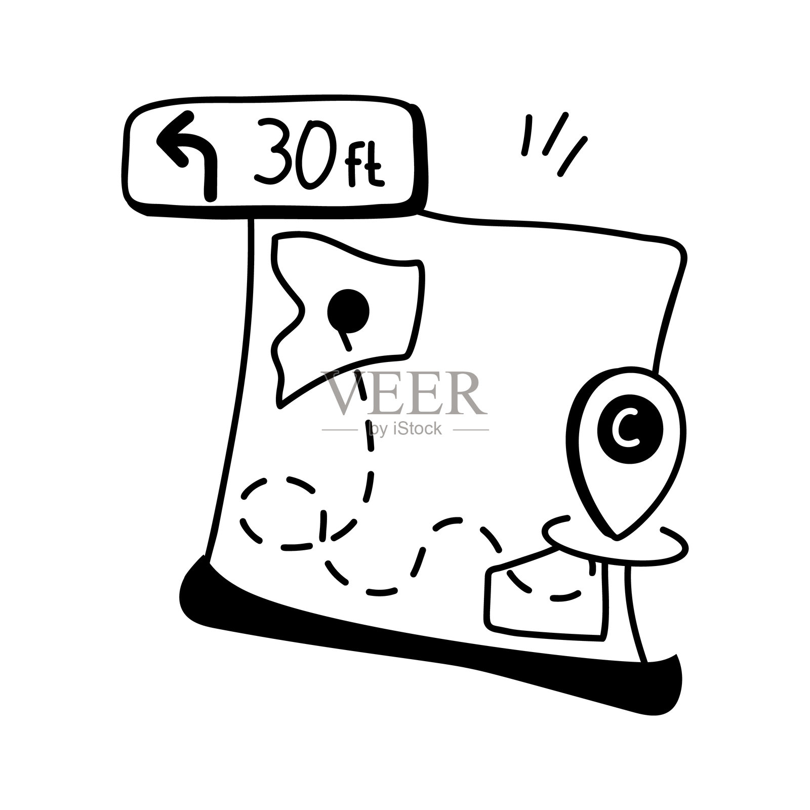 地图插画图片素材