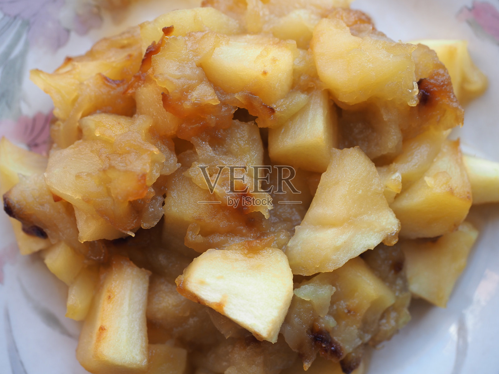 炸苹果酱照片摄影图片