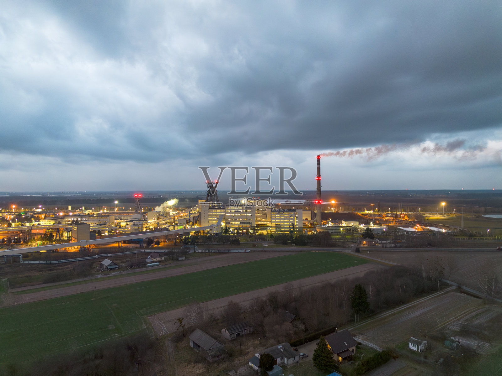 波兰卢布林省的博格丹卡硬煤矿照片摄影图片