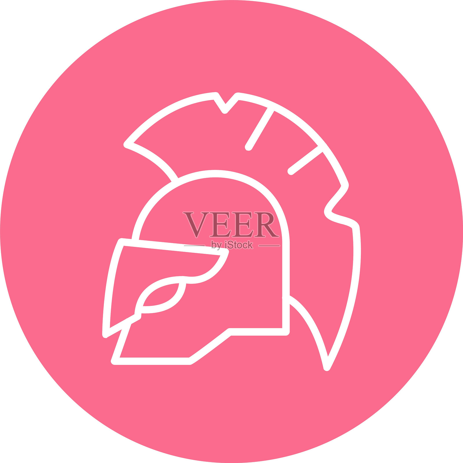 头盔线多圈颜色插画图片素材