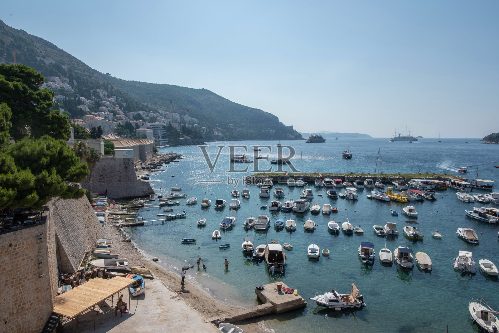 杜布罗夫尼克的海滩照片摄影图片