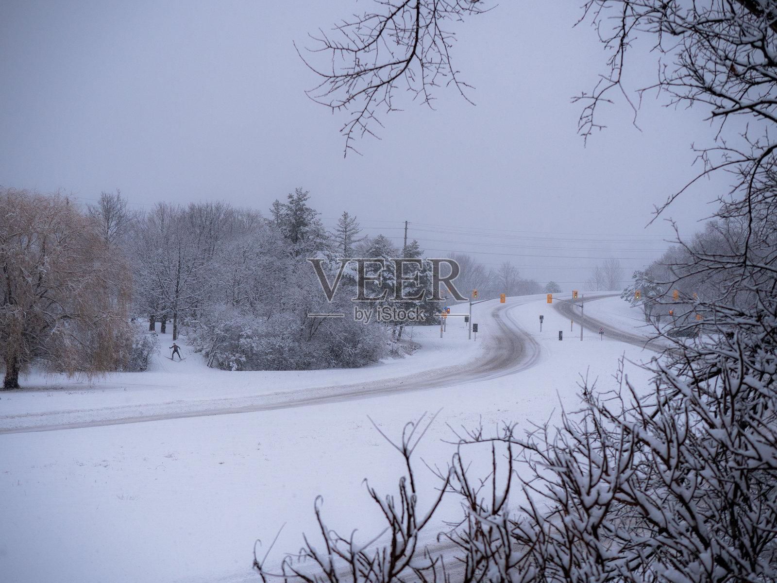 渥太华的暴风雪照片摄影图片