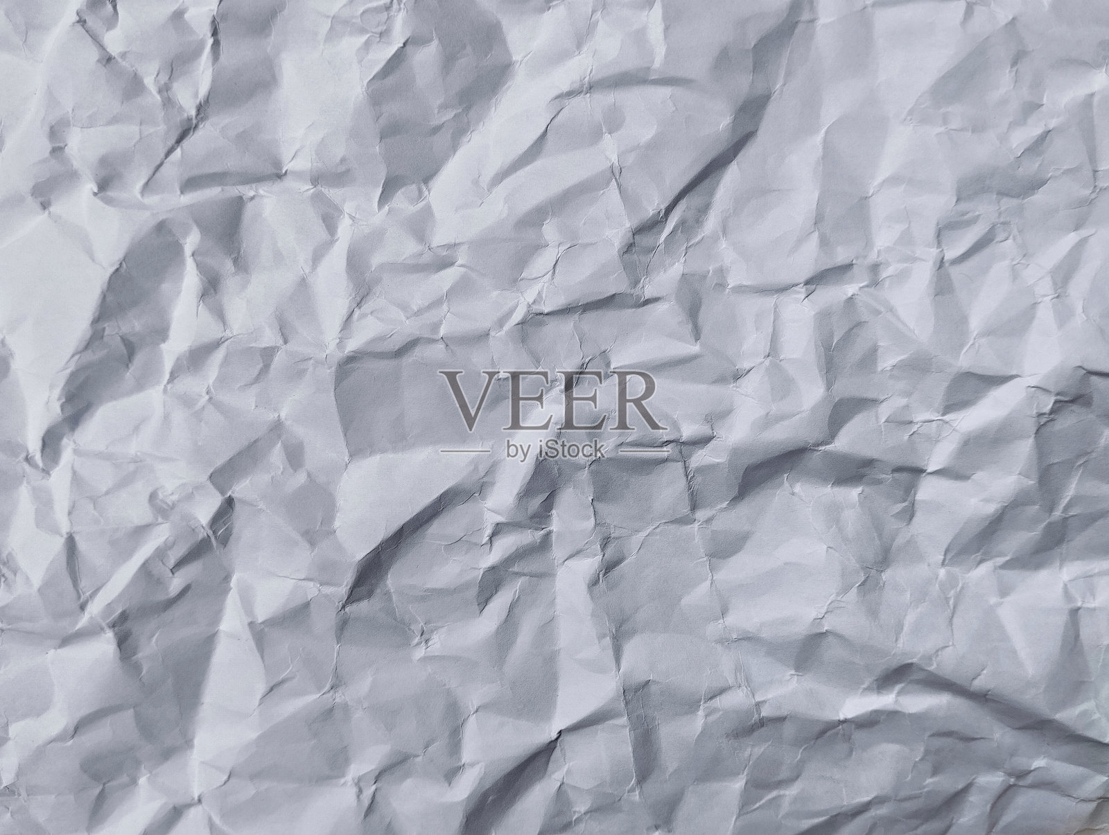 抽象的皱褶白纸纹理和背景照片摄影图片